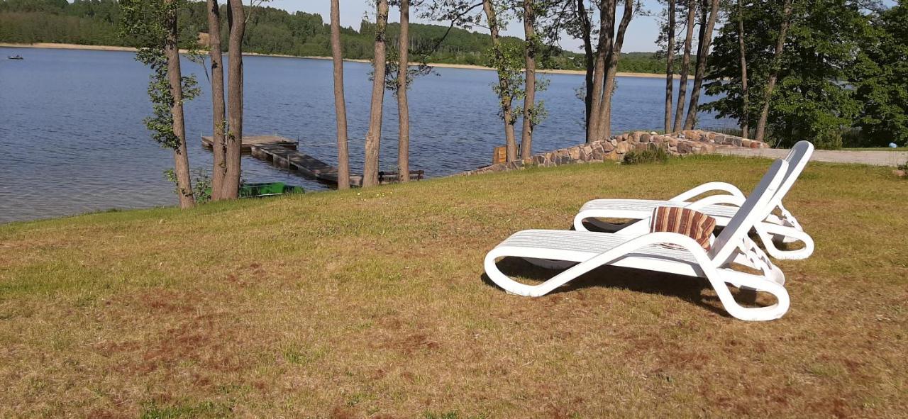 Vila Galadusis Prie Ezero Lazdijai Exteriör bild